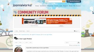 
                            1. K2 User Login Module - Community Forum - JoomlaWorks