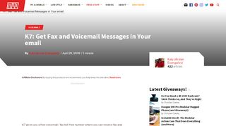 
                            5. K7: Get Fax and Voicemail Messages in Your email - MakeUseOf