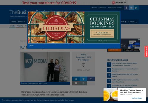 
                            10. K7 Media in global desk swap initiative | TheBusinessDesk.com