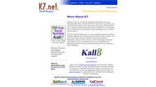 
                            3. K7 Unified Messaging, free Fax and voicemail to email. - K7.net