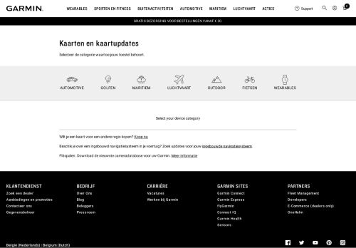 
                            5. Kaarten en kaartupdates | Garmin | Belgium