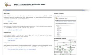 
                            5. KAAS - KEGG Automatic Annotation Server - GenomeNet