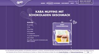 
                            12. Kaba Muffins mit Schokoladen Geschmack - Milka