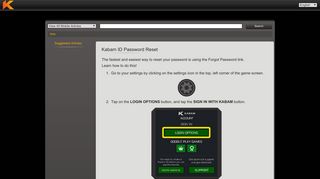 
                            4. Kabam ID Password Reset - kabam.force.com