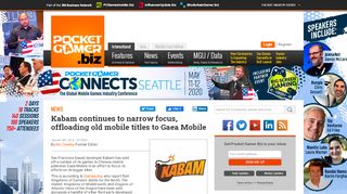 
                            9. Kabam sells old titles to Gaea Mobile | Pocket Gamer.biz | PGbiz