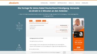 
                            13. Kabel Deutschland direkt online kündigen - Aboalarm