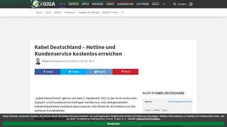 
                            7. Kabel Deutschland – Hotline und Kundenservice kostenlos erreichen ...