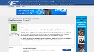
                            9. Kabel Deutschland Router IP? | ComputerBase Forum