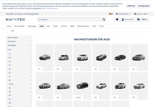
                            4. Kabel & Fahrzeugtechnik für Audi | KUFATEC