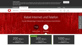 
                            10. Kabel Internet für Geschäftskunden - Vodafone