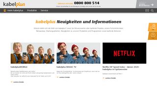 
                            9. kabelplus Ihr Multimedia-Anbieter - kabelplus