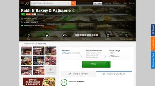 
                            8. Kabhi B Bakery & Patisserie, Manjalpur, Vadodara - Bakeries - Justdial