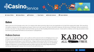 
                            13. Kaboo Casino - Bonus og Freespins på Kaboo - Casinoservice.org