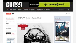 
                            8. KADAVAR – Berlin – (Nuclear Blast) – Guitar Part