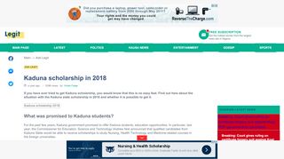
                            11. Kaduna scholarship in 2018 ▷ Legit.ng