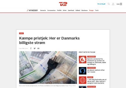 
                            11. Kæmpe pristjek: Her er Danmarks billigste strøm - TV 2