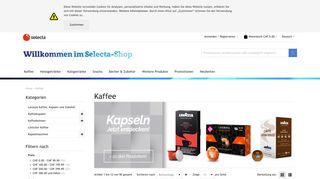 
                            2. Kaffee bei Selecta online bestellen - Selecta Online-Shop