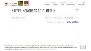 
                            3. Kaffee-Kongress 2019, Berlin PDF - Deutscher Kaffeeverband