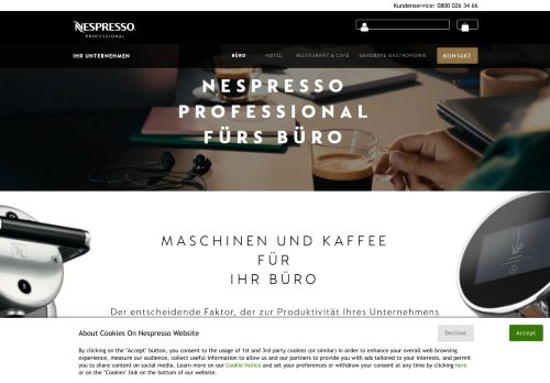 
                            10. Kaffee & Maschine für Ihr Büro | Nespresso Professional
