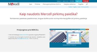 
                            3. Kaip naudotis Mercell pirkimų paieška? – Mercell viešieji pirkimai