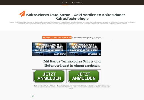 
                            12. kairos technologies login - KairosPlanet Para Kazan - Geld Verdienen ...