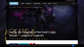 
                            9. Kai'Sa, the Daughter of the Void | Login Screen ... - 333Games.com