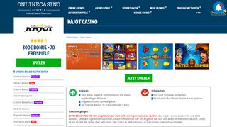 
                            6. Kajot Casino 2019 | 300 Euro Bonus + 70 Freispiele ohne Einzahlung
