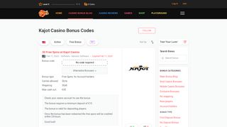 
                            11. Kajot Casino Bonus Codes - thebigfreechiplist
