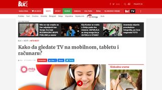 
                            7. Kako da gledate TV na mobilnom, tabletu i računaru? - Blic