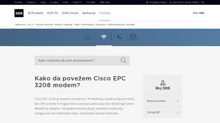 
                            11. Kako da povežem Cisco EPC 3208 modem? | SBB