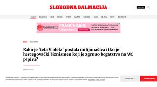 
                            9. Kako je 'teta Violeta' postala milijunašica i tko je hercegovački ...