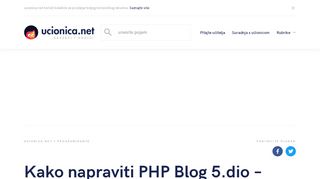 
                            13. Kako napraviti PHP Blog 5.dio – Login sustav - Ucionica.net