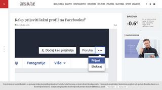 
                            12. Kako prijaviti lažni profil na Facebooku? - drum.hr