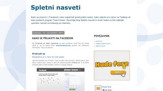 
                            8. Kako se prijaviti na Facebook - Spletni nasveti