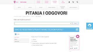 
                            6. Kako se registrirati na Moj Telekom portal? | Hrvatski Telekom FAQ