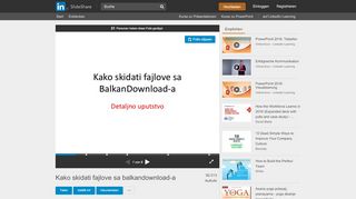 
                            13. Kako skidati fajlove sa balkandownload-a - SlideShare