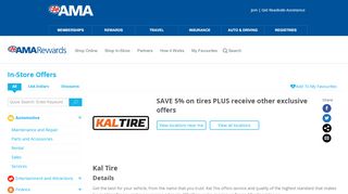
                            7. Kal Tire - CAA Rewards