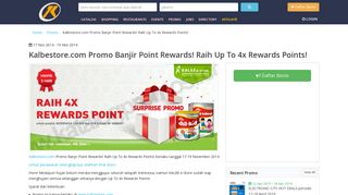 
                            12. Kalbestore.com Promo Banjir Point Rewards! Raih Up To 4x Rewards ...
