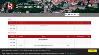 
                            5. Kalender - Gymnasium Marianum Warburg