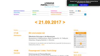 
                            12. Kalender - Literaturportal Bayern