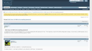 
                            4. Kali Linux 2.0 SSH not accepting password - Kali Linux Forums