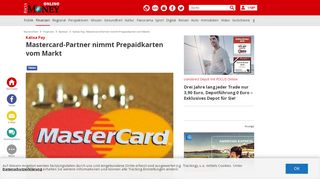 
                            9. Kalixa Pay: Mastercard-Partner nimmt Prepaidkarten vom Markt ...