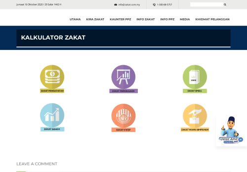 
                            4. Kalkulator Zakat – Pusat Pungutan Zakat-MAIWP