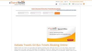 
                            13. Kallada Travels G4 | Book bus tickets at etravelsmart and get flat 15% off