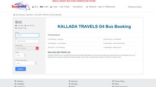 
                            11. KALLADA TRAVELS G4 Online Booking On Bus India.com
