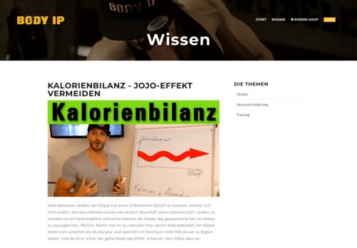 
                            6. Kalorienbilanz - Jojo-Effekt vermeiden - BODY IP - Dein Personal ...