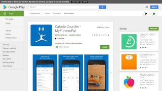 
                            8. Kalorienzähler - MyFitnessPal – Apps bei Google Play