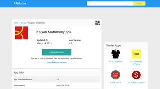 
                            12. Kalyan Matrimony Apk Download latest version 5.5- com.matrimony ...