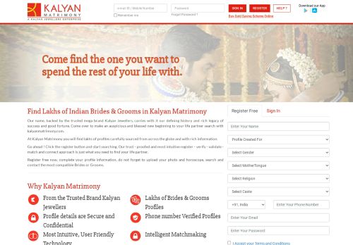 
                            6. Kalyan Matrimony: Matrimonial Website | Matrimony Brides ...