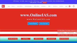 
                            1. Kalyan Sir OnlineIAS.com | Live Classes | Material | Practice Tests